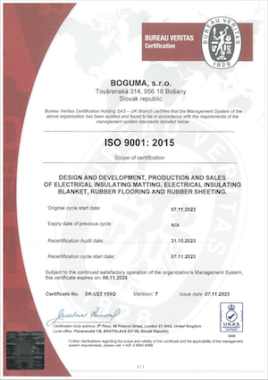 ISO 9001:2015 certificate